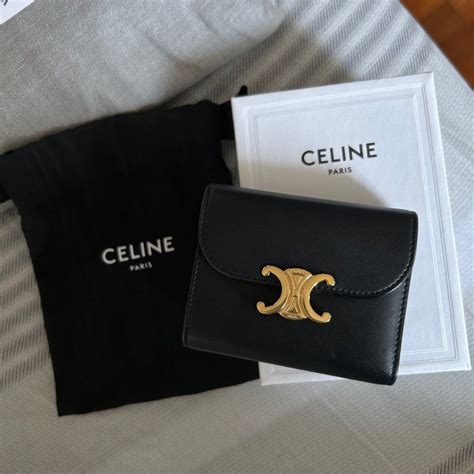 celine small triomphe wallet|celine detachable wallet.